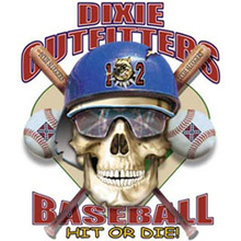 4598L HIT OR DIE BASEBALL SKULL