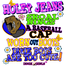 7037L HOLEY JEANS, SKOAL RINGS